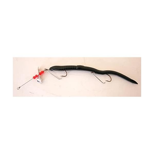 VIP 6in Pre-Rigged Weedless Curl Tail Worm Lure Electric Grape Freshwater Fishing Bait